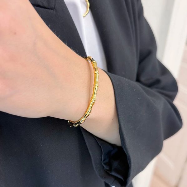 Браслет Style Avenue BAMBOO зі срібла 925 проби з позолотою на руці