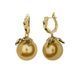 Сережки Style Avenue з золотою перлиною на англійській застібці