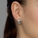 Срібні сережки Style Avenue з блакитним та білими топазами