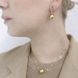 Сережки Style Avenue перлини золотого кольору на англійській застібці