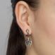 Срібні сережки Style Avenue з блакитним та білими топазами